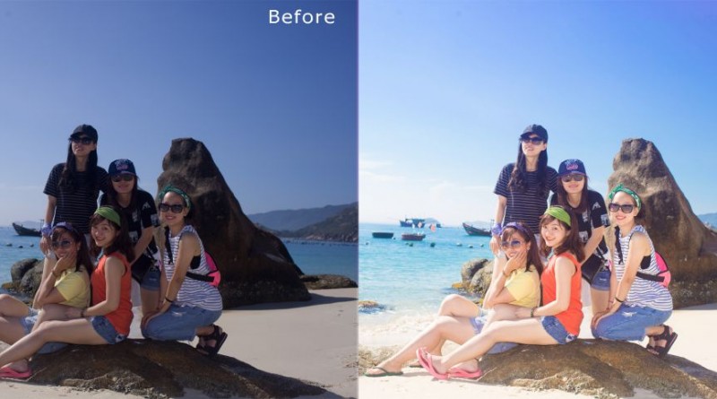 Cách blend màu nước biển bằng photoshop