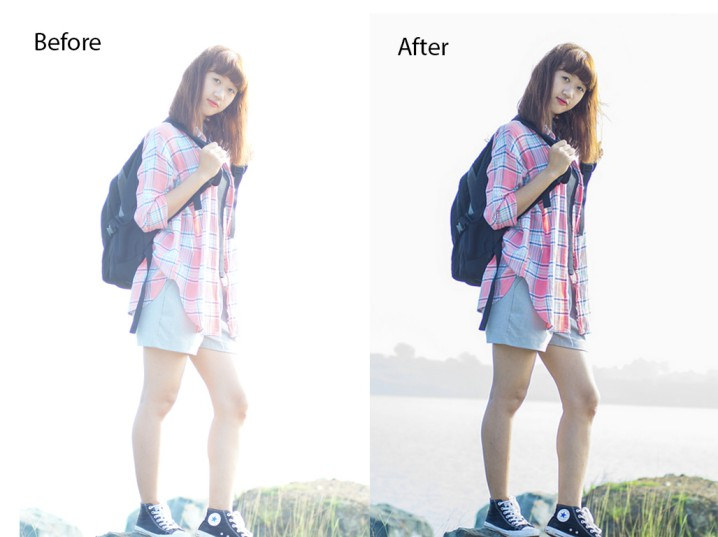 Cách cứu ảnh bị cháy sáng bằng photoshop