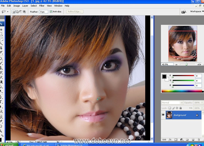 Cách tạo độ HẠT cho làn da bằng Plugins KPT6 trong Photoshop
