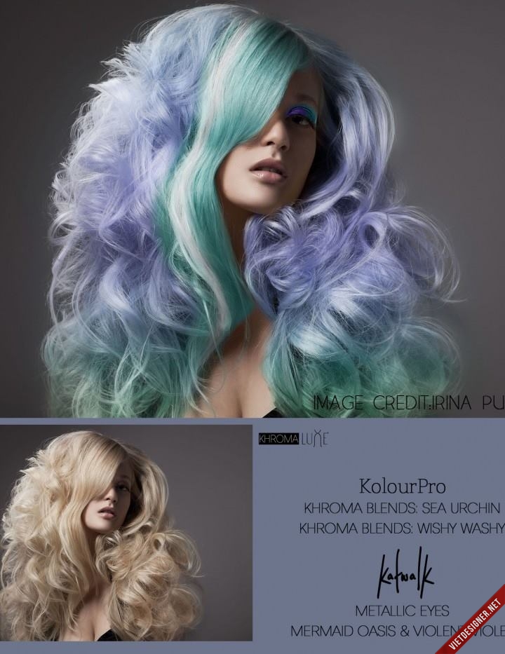 Share bộ Photoshop Kolour Pro nhuộm tóc đủ loại màu